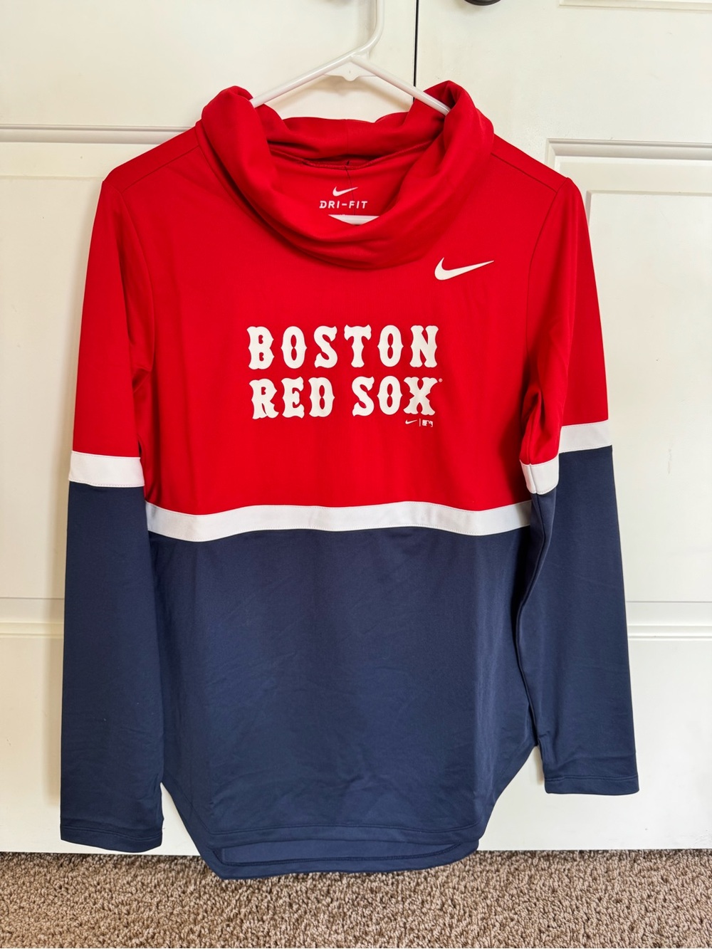 NWT Nike Red Sox Funnel Neck Shirt